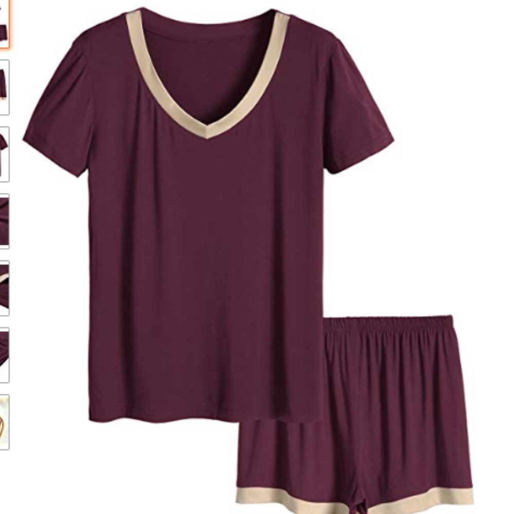 Wine Red PJ Set